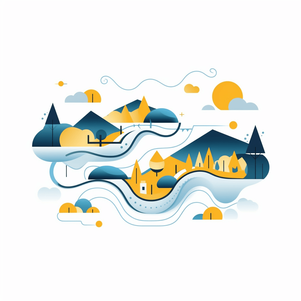image generated by ai with prompt Imagine a smooth, flowing stream representing the user